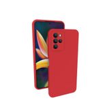 Omix X700 İle Uyumlu Kılıf Kamera Korumalı Silikon Rubber Arka Kapak Kırmızı