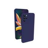 Omix X700 İle Uyumlu Kılıf Kamera Korumalı Silikon Rubber Arka Kapak Lacivert