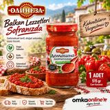 Omka Olineza Lütenitsa 1 Adet - Kahvaltılık Balkan Sos 515 gr Cam Kavanoz
