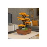 Omnia Concept Atlas Bonsai-6-2 Masaüstü Kullanıma Uygun Doğal Ağaç Gövdeli Yapay Bonsai Ağacı - 50X60 Cm