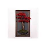 Omnia Concept Bonsai Tablaeu - 3-1C - Mdf Plaka Üzerinde Çerçeveli 3 Boyutlu Yapay Ağaç Tablosu 33X60 Cm