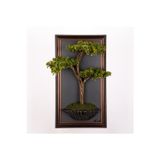 Omnia Concept Bonsai Tablaeu - 5C - Mdf Plaka Üzerinde Çerçeveli 3 Boyutlu Yapay Ağaç Tablosu 33X60 Cm