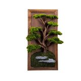 Omnia Concept Bonsai Tableau Magnus-3 - Masif Ahşap Çerçeveli 3 Boyutlu Yapay Ağaç Tablosu 50x100 cm