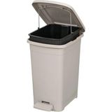 Omnipazar ELF-İ342 Slim Pedallı Plastik Çöp Kovası Iç Kovalı 25 Lt - Gri
