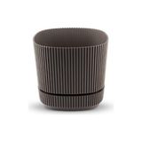 Omnipazar KRS-244 Pera Kare Dekoratif Kaktus Sukulent Saksı 4,6 Litre No 4 - Kahverengi