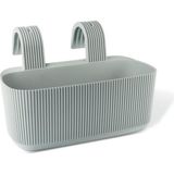 Omnipazar KRS-249 Dekoratif Plastik Pera Askılı Balkon Saksı 3.2 Litre - Yeşil