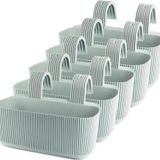Omnipazar Krs-249 Plastik Pera Askılı Balkon Saksı 3.2 Lt Yeşil 5 Adet