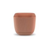 Omnipazar KRS-381 Dekoratif Plastik Mercan Kare Saksı 0.27 Litre No 1 - Pembe