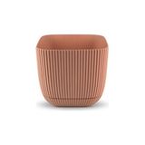 Omnipazar KRS-382 Dekoratif Plastik Mercan Kare Saksı 0.67 Litre No 2 - Pembe