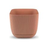 Omnipazar KRS-384 Dekoratif Plastik Mercan Kare Saksı 4 Litre No 4 - Pembe