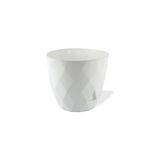 Omnipazar KRS-451 Yakamoz Tabaklı Plastik Saksı Takımı 0.65 Litre No 1 - Beyaz