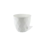 Omnipazar KRS-454 Yakamoz Tabaklı Plastik Saksı Takımı 4.8 Litre No 4 - Beyaz