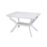 Omnipazar Mt-gf240 Prima Roccia Plastik Dikdörtgen Bahçe Balkon Masa 70x110 Cm Çok Renkli