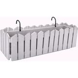 Omnipazar OZN-616 Efes Askılı Balkon Saksı Takımı 9 Litre No:2 - Gri