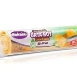 Omnipazar Polmix Büzgülü 55x60 Cm Limon Kokulu Orta Boy Çöp Torbası 10x30 Rulo 300 Adet 63802