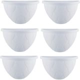 Omnipazar So-Dd03 Dekoratif Damla Duvar Saksı 3.4 Lt Beyaz 6 Adet