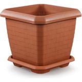 Omnipazar SO-HK03 Hisar Kare Tabaklı Saksı 25.5 Litre No 3 - Kiremit
