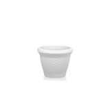 Omnipazar So-Hs04 Plastik Hasır Desenli Dekoratif Saksı 15 Litre No 4