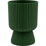 Omnipazar SO-LTSA01 Lotus Ayaklı Plastik Vazo Çiçek Saksı 1.8 Litre No: 1 - Yeşil