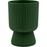 Omnipazar SO-LTSA03 Lotus Ayaklı Plastik Vazo Çiçek Saksı 10,5 Litre No: 3 - Yeşil