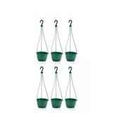 Omnipazar So-Sm02 Safir Makrome Askılı Balkon Saksı 3.4 Lt Yeşil 6 Adet