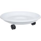 Omnipazar SO-TT01 Tekerlekli Saksı Tabağı No 1 - Beyaz