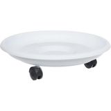 Omnipazar SO-TT02 Tekerlekli Saksı Tabağı No 2 - Beyaz