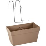 Omnipazar SO-YB01A Dekoratif Askılı Yalı Balkon Saksı 6.5 Litre No 1 - Mocha
