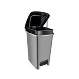 Omnipazar Srl-3030 Slim Pedallı Plastik Çöp Kovası İç Kovalı 40 Lt Çok Renkli