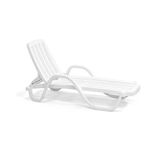 Omnipazar Sy-2535 Beyaz Plastik Lüks Şezlong