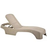 Omnipazar Sy-2536 Bej Renk Brezza Royal Rattan Lüks Şezlong