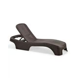 Omnipazar Sy-2536 Kahve Rengi Brezza Royal Rattan Lüks Şezlong