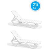 Omnipazar Sy-2537 Beyaz Elite Plaj Havuz Şezlong