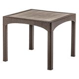 Omnipazar SY-2574 Kahverengi Rattan Kare Masa 50383