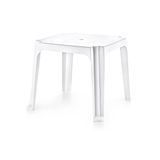 Omnipazar SY-2588 Beyaz Kare Plastik Sehpa Bahçe Sehpası
