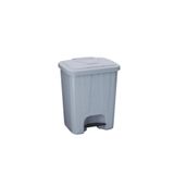 Omnipazar Sy-4255 40 Lt Köşeli Pedallı Plastik Çöp Kovası (İç Kovasız)