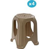 Omnipazar Sy-4518 Plastik Kuşaklı Tabure Büyük Boy 4'Lü Set