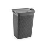 Omnipazar Sy-4630 Plastik Safir Kirli Çamaşır Sepeti 55 Lt Antrasit