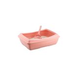 Omnipazar SY-5081 Küçük Açık Evcil Hayvan Kedi Tuvaleti - Pembe