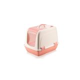 Omnipazar SY-5088 Küçük Kapaklı Evcil Hayvan Kedi Tuvaleti - Pembe