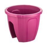 Omnipazar SY-5712 Opal Yuvarlak Balkon Küpeşte Saksı 7.5 Litre - Vişne