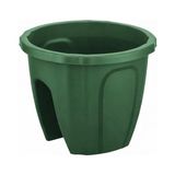 Omnipazar SY-5712 Opal Yuvarlak Balkon Küpeşte Saksı 7.5 Litre - Yeşil