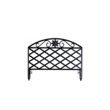 Omnipazar Sy-5994 Lattice Plastik Bahçe Çiti Siyah 45X34 Cm 4'Lü Set