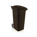 Omnipazar Sy-6505 Tekerlekli Kapaklı Plastik Çöp Konteyneri 120 Lt Çok Renkli