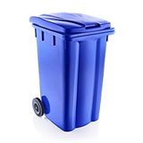 Omnipazar Sy-6510 Tekerlekli Kapaklı Plastik Çöp Konteyneri 240 Lt Çok Renkli