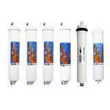 Omnipure K25 Serisi Inline 6'li Membranlı ve Alkali 2551 Filtre Seti