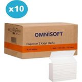 Omnisoft 10 Koli Z Katlı Dispenser Kağıt Havlu 100 x 120 Paket