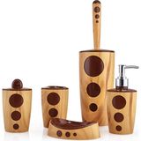 Omnisoft Flr F354 Banyo Wc Seti 5 Parça Ahşap Görünümlü