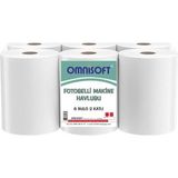 Omnisoft Fotoselli Hareketli Kağıt Havlu 6 Rulo 21 cm Kokusuz Ekonomik Çift Katlı