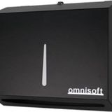 Omnisoft Paslanmaz Z Katlama Kağıt Havlu Dispenseri Siyah 200'lü